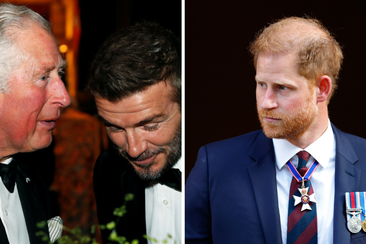 King Charles, David Beckham, Prince Harry