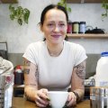 Jade Morgan is the manager at Leeroy cafe in Vermont. The suburb has the highest median coffee price in Melbourne.