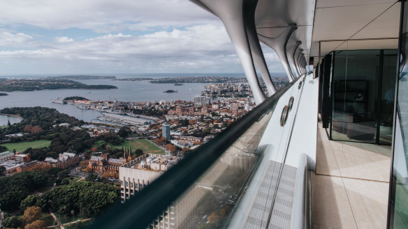 The penthouse in the Greenland Centre offers views over Sydney. 