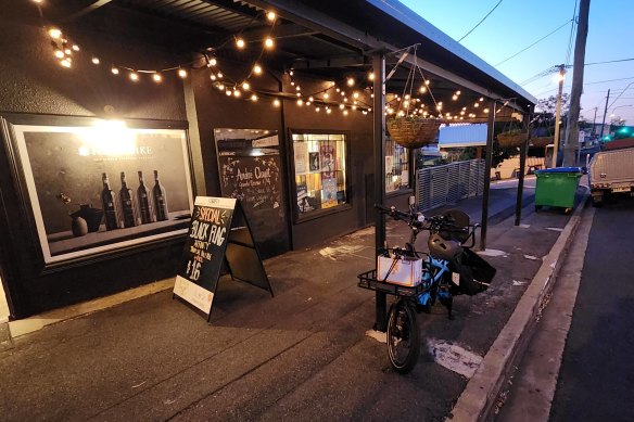 Shopping with a cargo bike in Brisbane. 