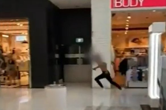 Footage taken at Carousel shopping centre on Friday. 