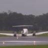 Onlookers cheer as pilot brings plane down with no landing gear