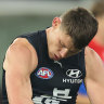 Flex: Sam Walsh enjoyed his opening goal at the MCG.