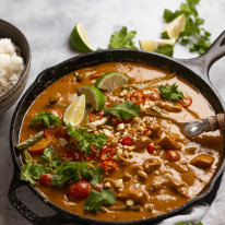 RecipeTin Eats’ 20-minute Thai chicken satay curry.