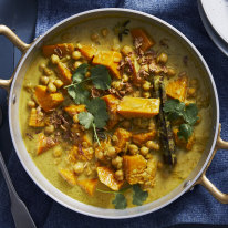 RecipeTin Eats’ golden coconut pumpkin and chickpea curry.