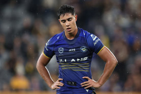 Eels fullback Blaize Talagi.