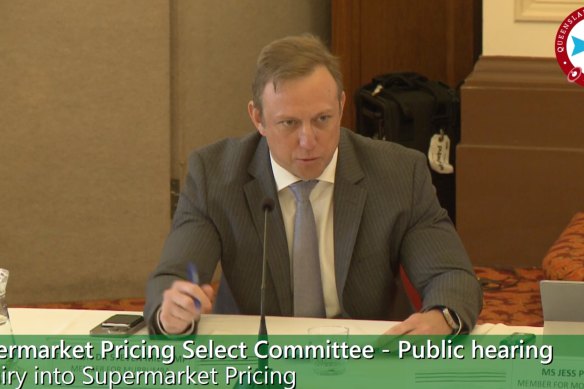 Premier Steven Miles made a guest appearance at Queensland’s supermarket prices inquiry on Monday.