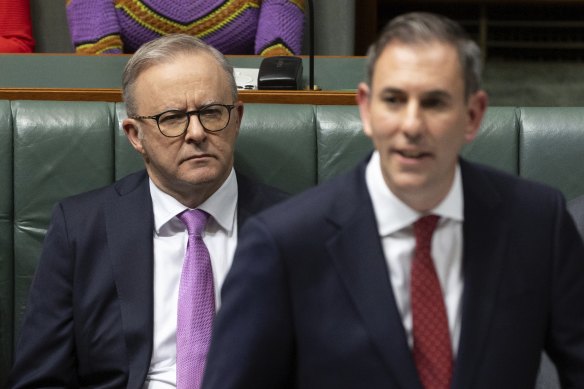 Prime Minister Anthony Albanese and Treasurer Jim Chalmers.