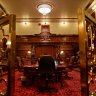 The Legislative Council chamber was part of the renovation.