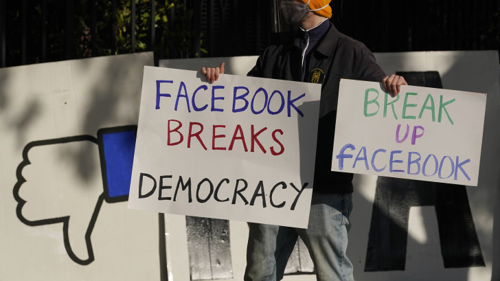 Protests about Facebook’s influence have not slowed its growth. 