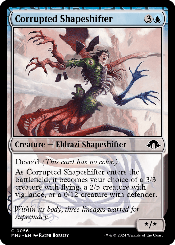 r/magicTCG - [MH3] Corrupted Shapeshifter (Memories of Blood - Magic Story)