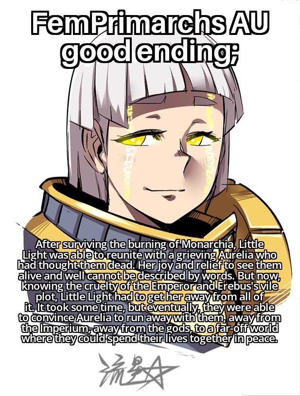 r/Grimdank - I mine during the entire AU Heresy she got non stoped kicked in when she already down, she deserves a good ending. 