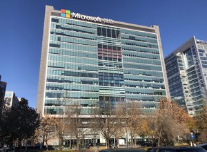 Microsoft building in in Haidian District, Beijing, China