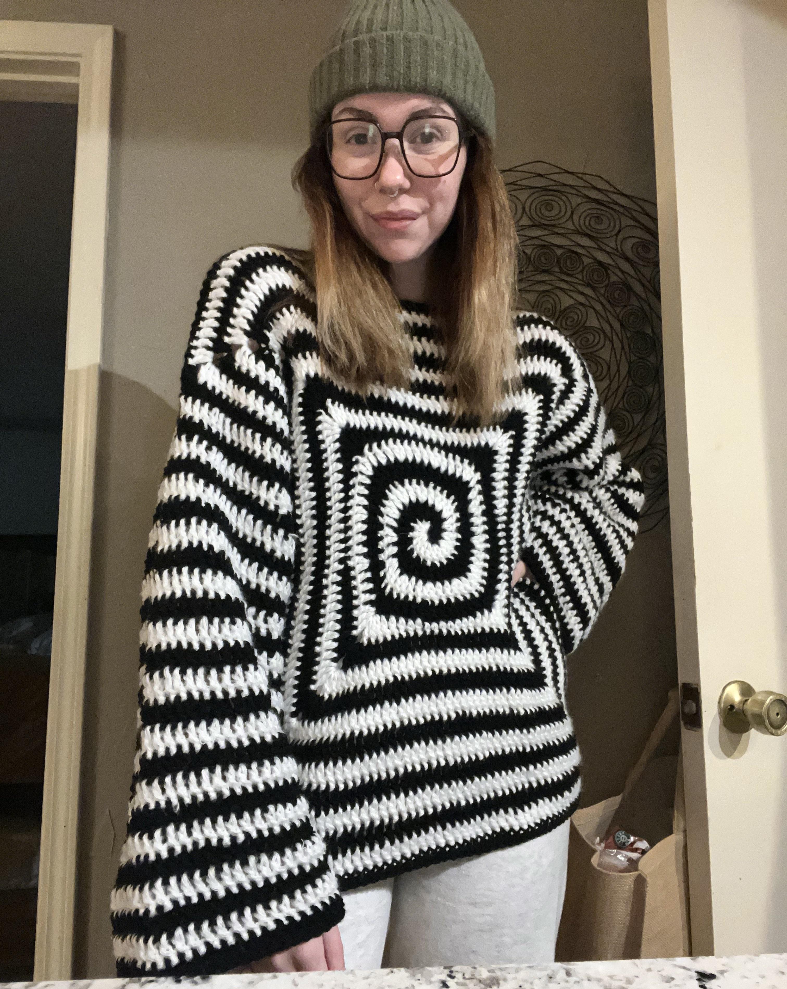 r/crochet - Just finished this sweater!!