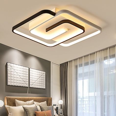 Power Consumption:40; Bulb Base:LED Integrated; Initial Lumens:3000; Color Temperature:3000-6000; Bulb Type:LED; Suggested Space Fit:Shops / Cafes,Dining Room,Bedroom,Living Room; Type:Flush Mount Lights; Style:Modern,LED; Finish:Painted Finishes; Light Direction:Ambient Light; Suggested Room Size:10-15㎡; Fixture Height:6; Fixture Width:45; Fixture Length:45; Number of Bulb:2-Light; Light Source Included or Not:LED Light Source Included; Certification:CE Certified; Features:Geometric Shapes; Net Led Ceiling Lights, Ceiling Light Design, Ceiling Lights, Pop False Ceiling Design, False Ceiling, False Ceiling Design, Pop Ceiling Design, Ceiling Decor, Pvc Ceiling Design