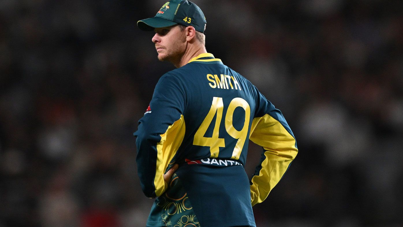 Australian star Steve Smith in the field during a T20 match against New Zealand.