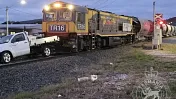 Tasmanian driver narrowly avoids getting hit by train