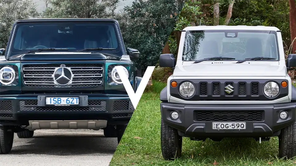 2022 Suzuki Jimny v Mercedes-Benz G400 comparison