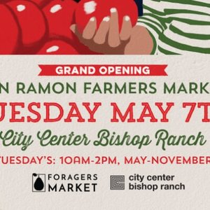 San Ramon Opens Tuesday Farmers Market May 7th, 10-2pm