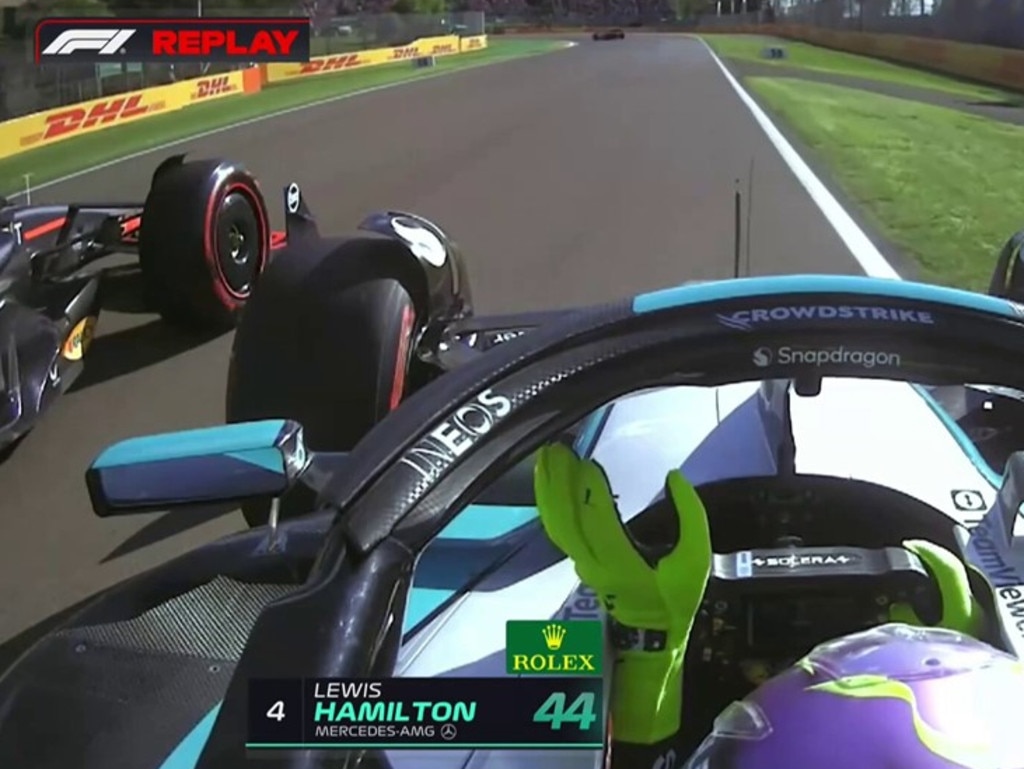 Lewis Hamilton and Max Verstappen clashed.