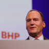 Ken MacKenzie chairman of BHP at the AGM.