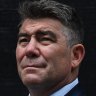 Afghanistan veteran Peter Rudland at the Remembrance Day ceremony at the Cenotaph in Martin Place.