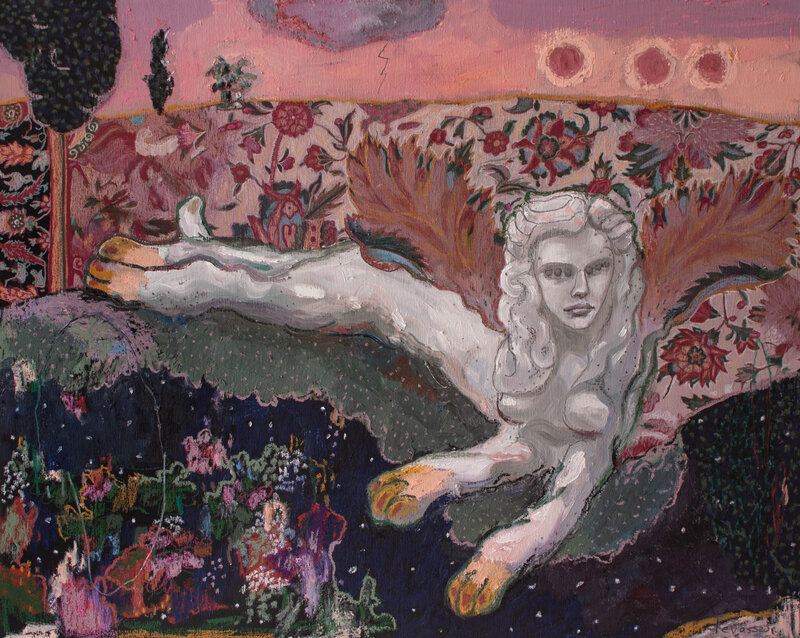 Alexandra Levasseur, ‘Jardin du Sphinx II’, 2020, Painting, Mixed media on panel, Sager Reeves Gallery