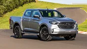 Drive Car of the Year Best Dual Cab Ute 2021 finalist Mazda BT-50 front exterior view.
