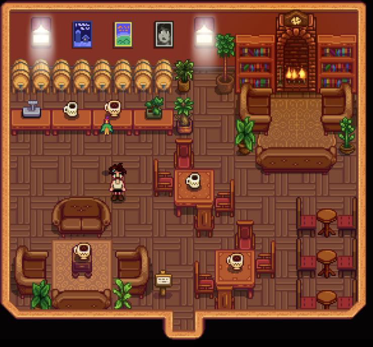 r/StardewValley - Can’t believe there’s no coffee shop in the valley. Had to do something about that 