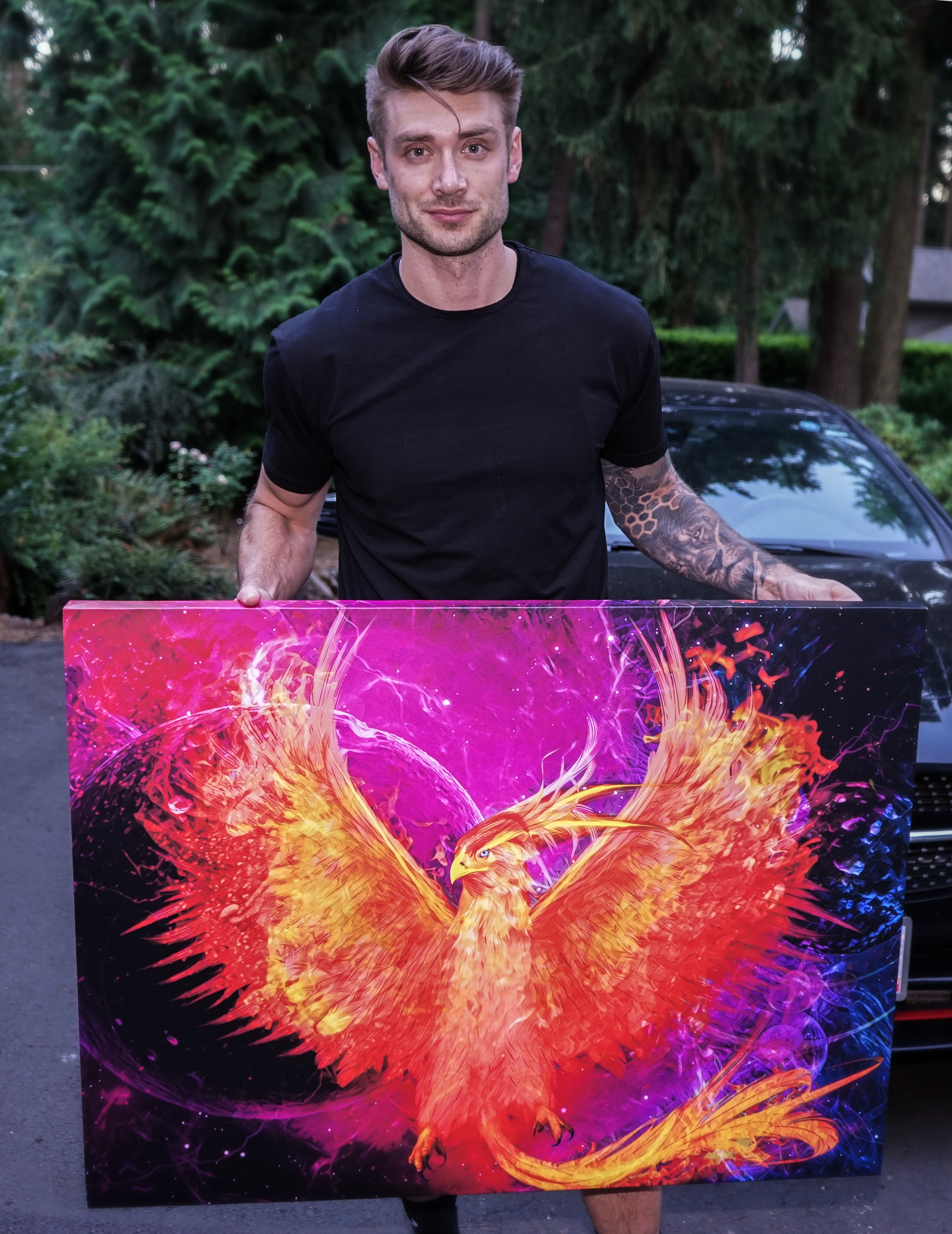 r/pics - "Rebirth" Burning phoenix artwork I made