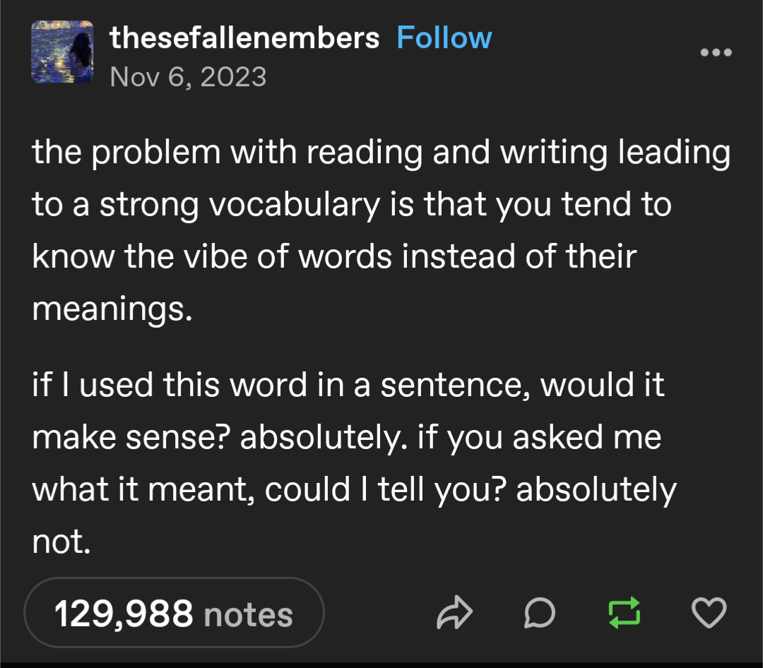 r/CuratedTumblr - the problem with reading and writing