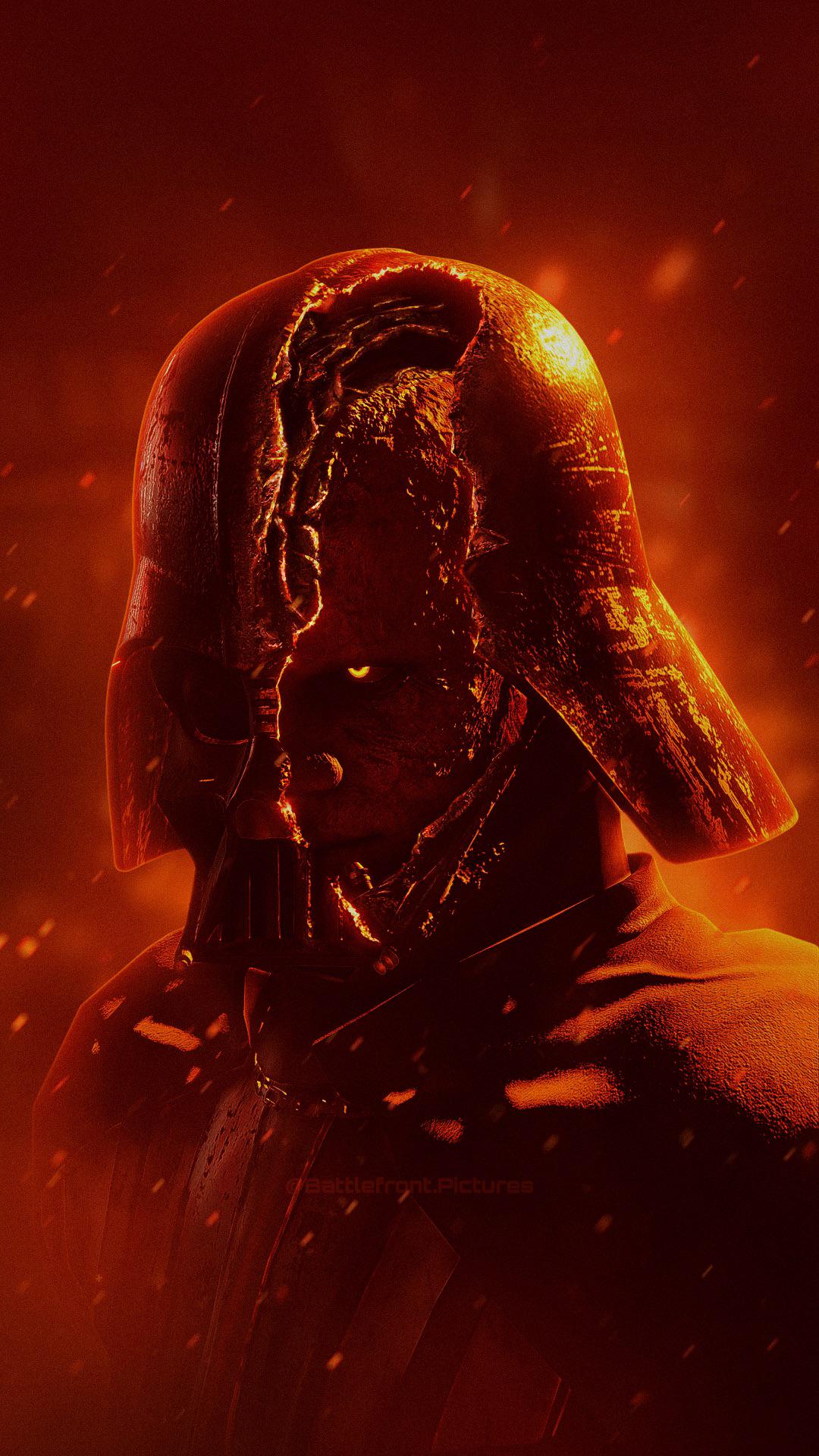 r/StarWars - "Anakin is gone. I am what remains." - Darth Vader Portrait made by me