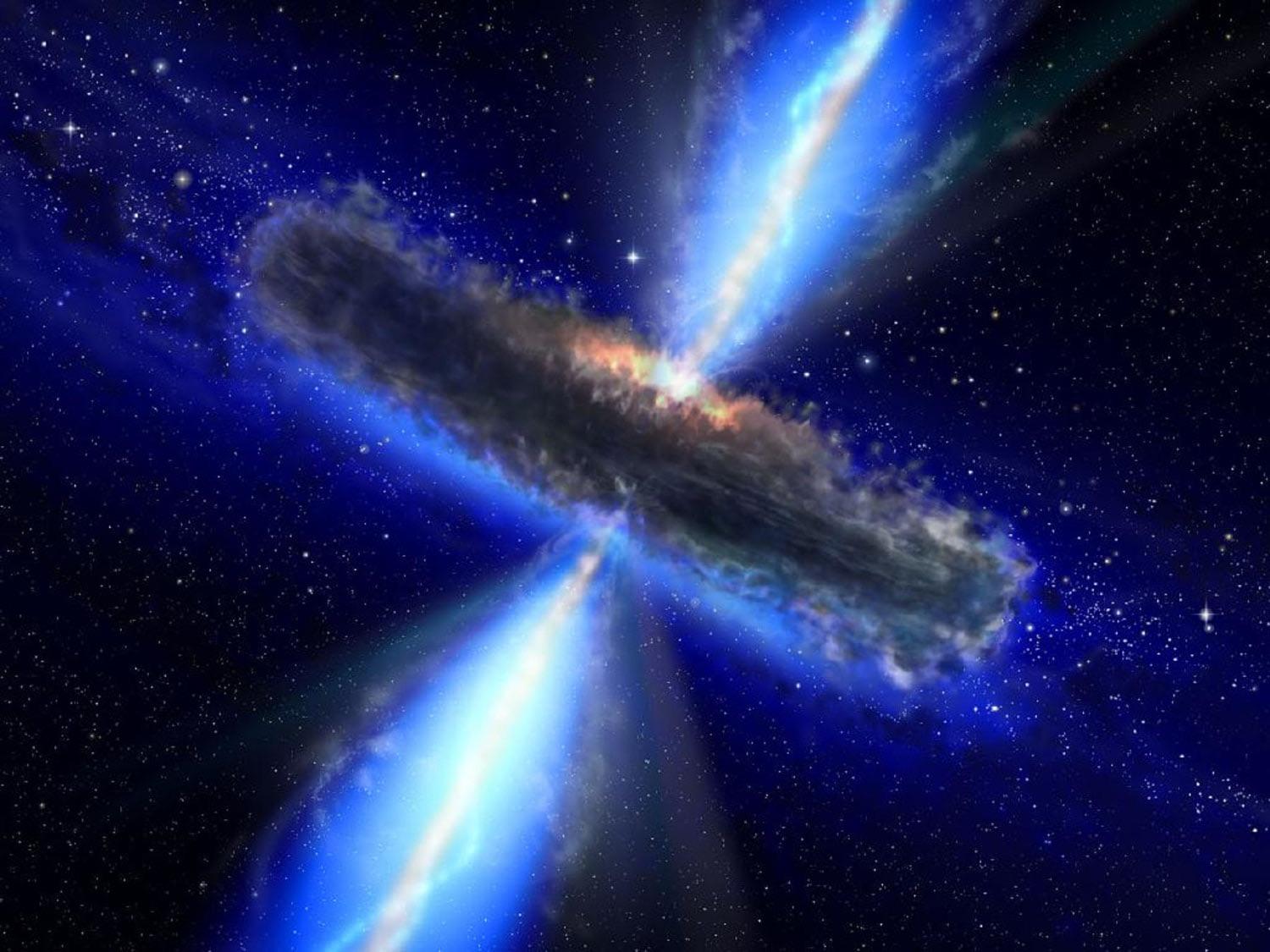 r/interestingasfuck - More than 12 billion light years away, there exists a quasar(feeding black hole) which holds the universe’s largest water supply, equivalent to about 140 trillion times the water found on Earth.