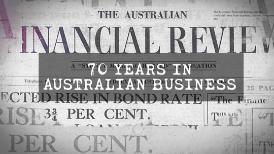 2022: Financial Review's 70 years of Australian business