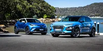 2018 Hyundai Kona Highlander AWD v Toyota C-HR Koba AWD comparison