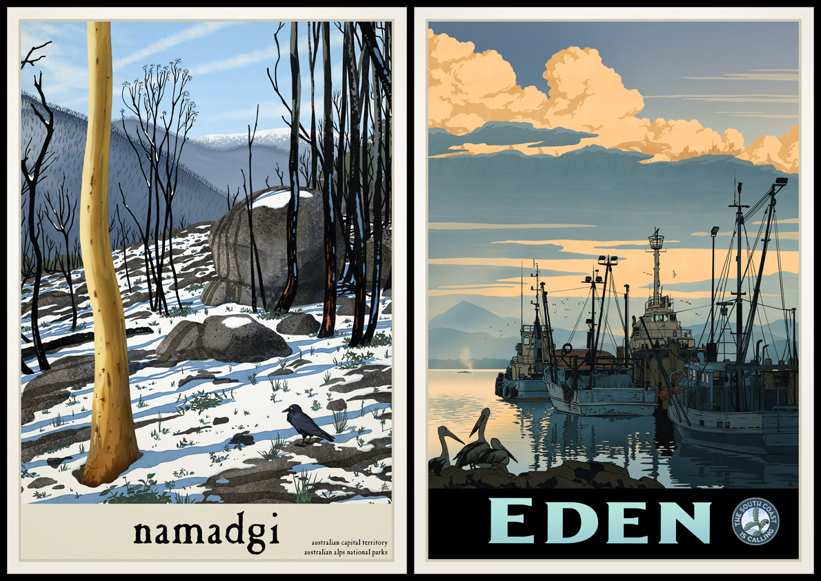 Poster pics of Namadgi and Eden