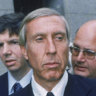 Ivan Boesky leaves court in 1987.