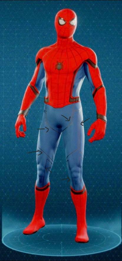 r/Spiderman - What are these lines on modern superhero suits called?