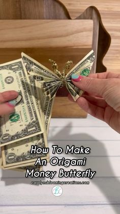 How to make an origami money butterfly