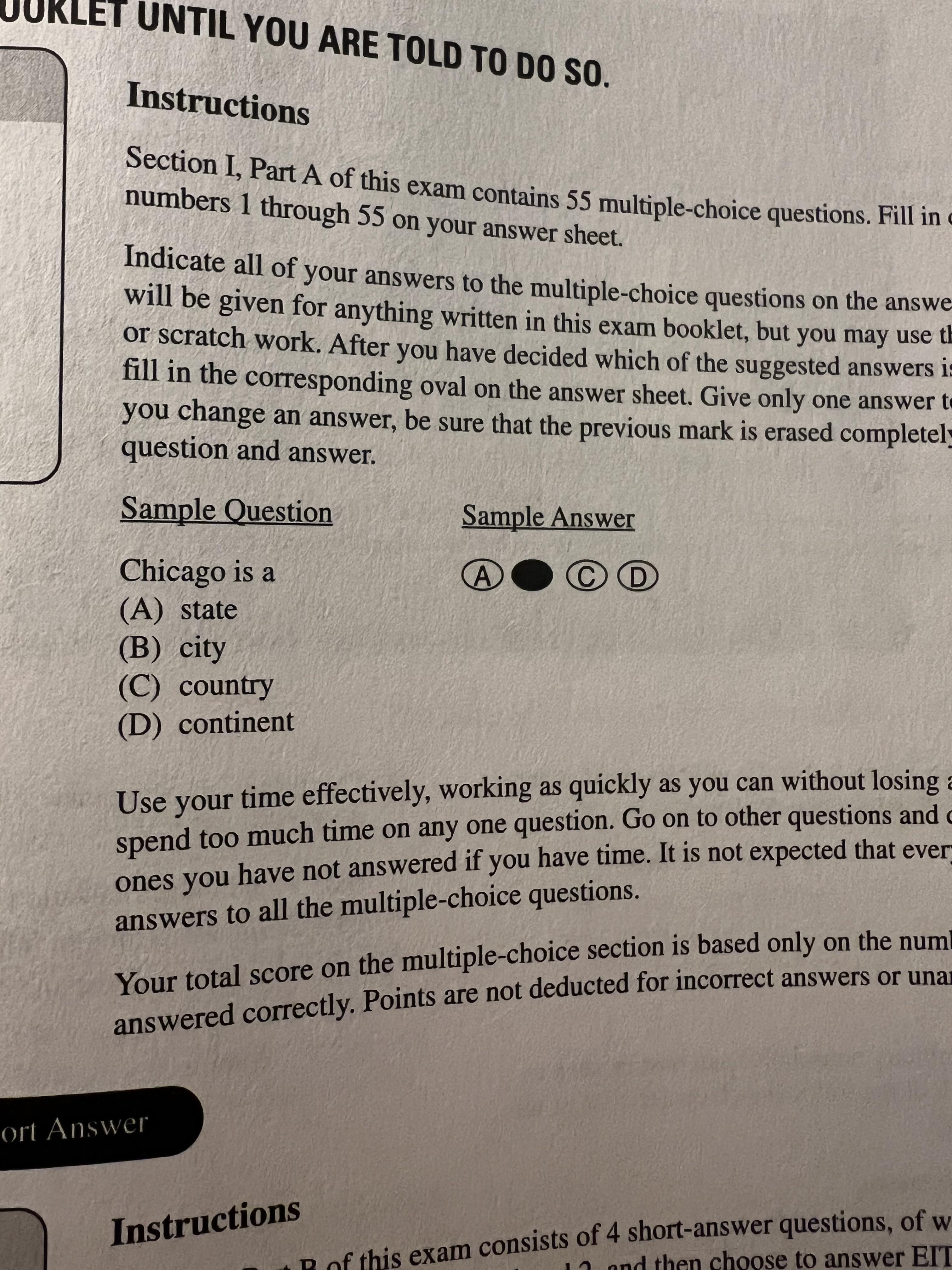 r/APStudents - Is Chicago a state, city, country, or continent?