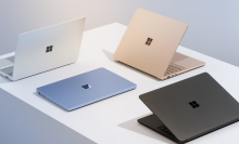 four colors of the 2024 microsoft surface laptop