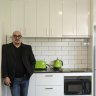 Developer Frank Days in one of the rooms of a rooming house development in Melton.