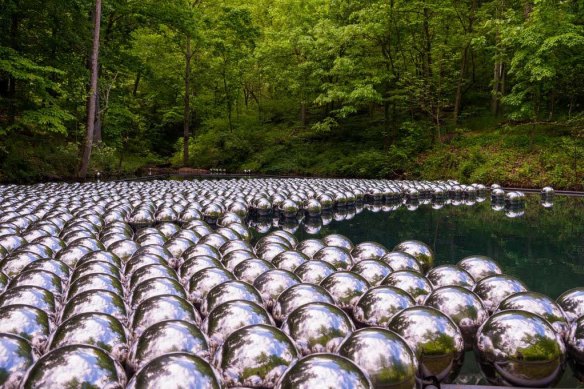 Yayoi Kusama’s Narcissus Garden make it clear that the forest is part of the gallery.