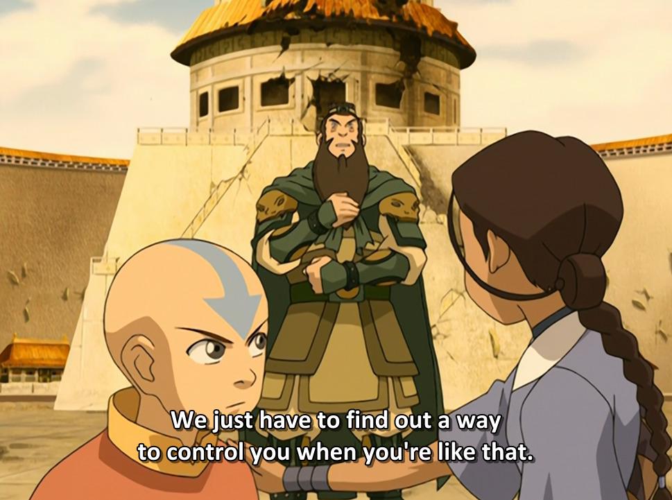 r/TheLastAirbender - This dude was the only character who was fully prepared to use Aang as a weapon and send him into the Fire Nation 