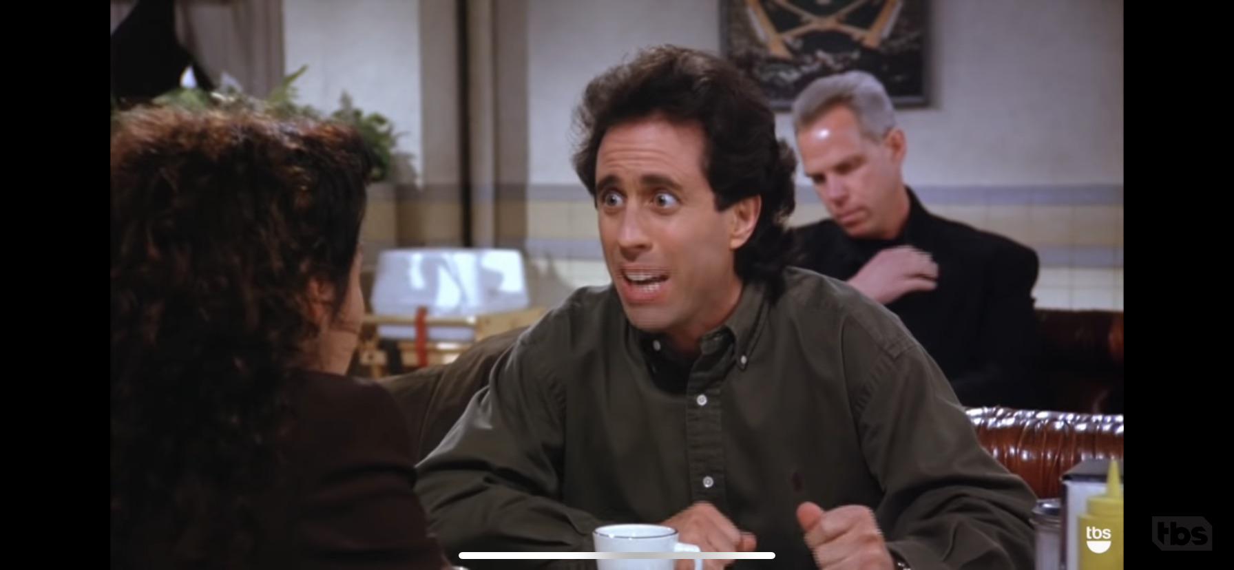 r/NYGiants - Giants co-owner Steve Tisch makes a background cameo in a Seinfeld episode. Guess he won a contest.