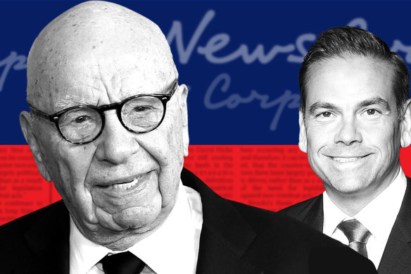 Rupert Murdoch passed the baton as chairman of News Corp to Lachlan who is presiding over the restructure of its Australian operations.