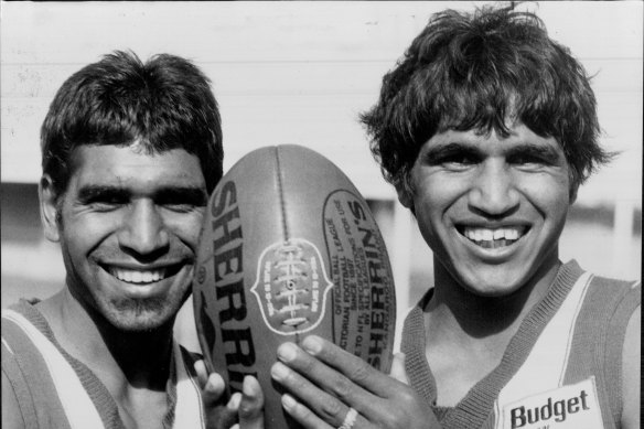 Days gone by: Jim and Phil Krakouer were two of the AFL’s most exciting players in the AFL in the 1980s.