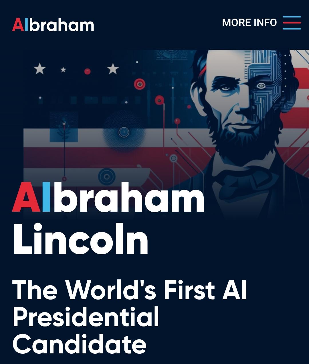 r/singularity - First AI presidential candidate AIbraham Lincoln announces 2028 campaign