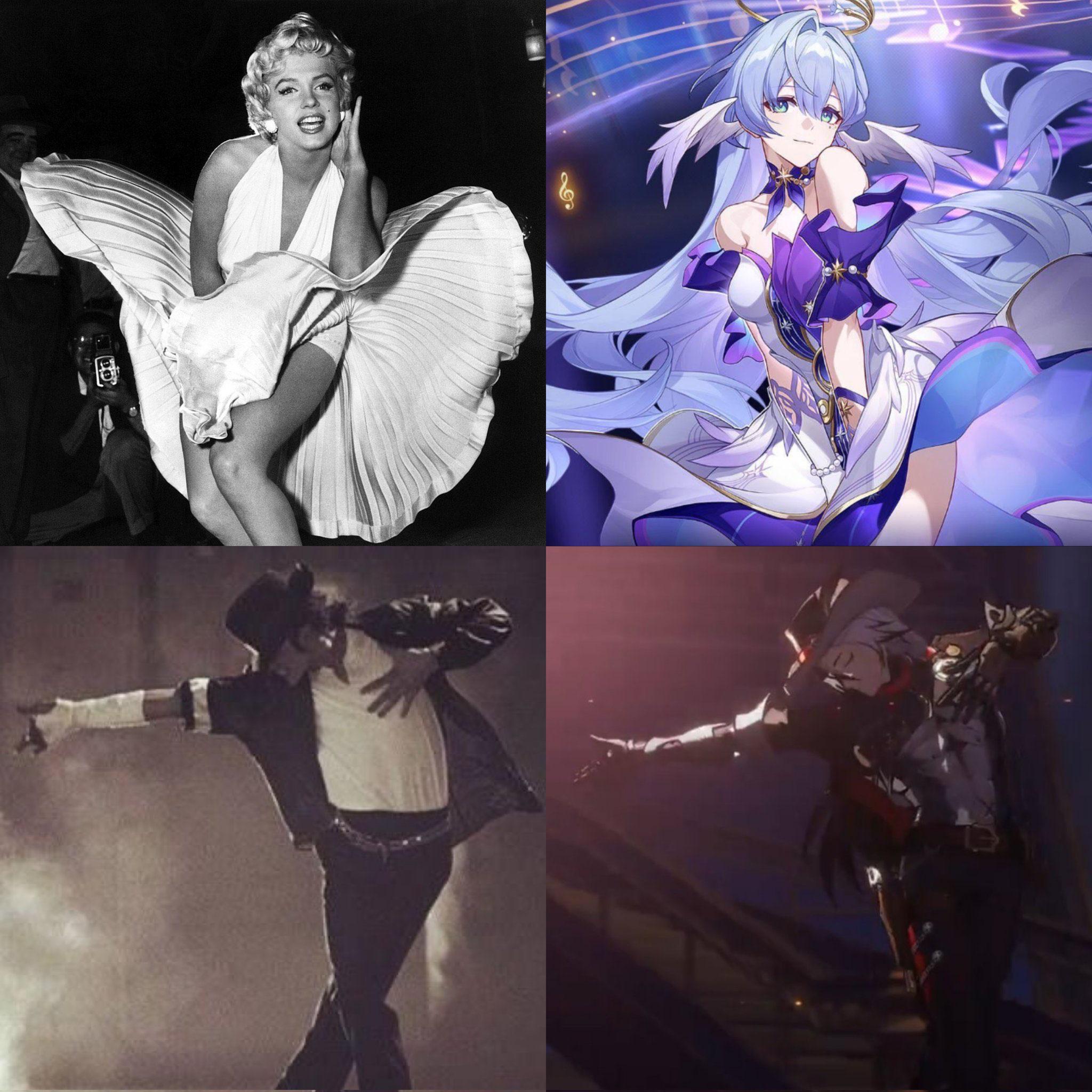 r/HonkaiStarRail - Both of the 2.2 characters posed as pop culture celebrities