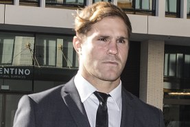 Jack de Belin arriving at court in April 2021.